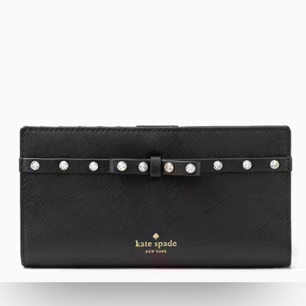 🆕Kate Spade - Laurel Way Jeweled Stacy wallet clutch